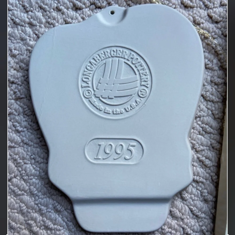 New Longaberger 1995 Pottery Angel Cookie Mold